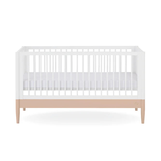 Gaia Baby Eos Cot Bed - White | Powder Blush