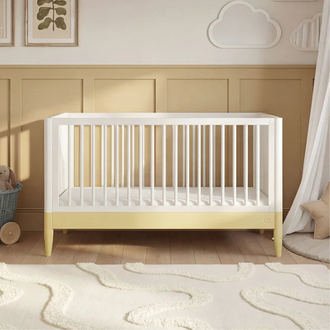 Gaia Baby Eos Cot Bed - White | Primrose Yellow