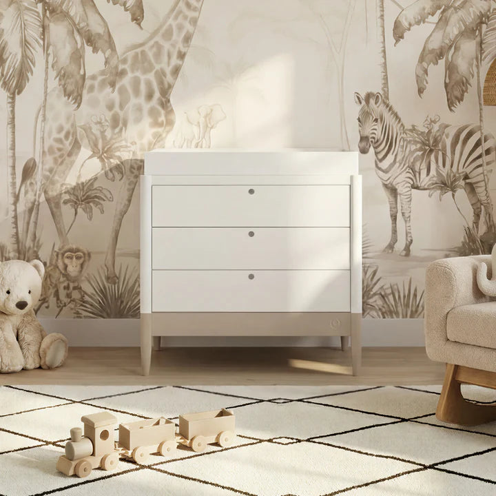 Gaia Baby Eos Dresser - White | Soft Cashmere