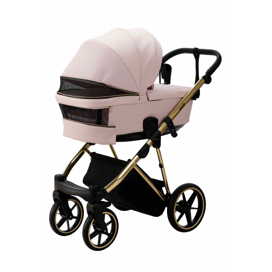 Bambini GENEVA Modern Pram - Pink/Gold