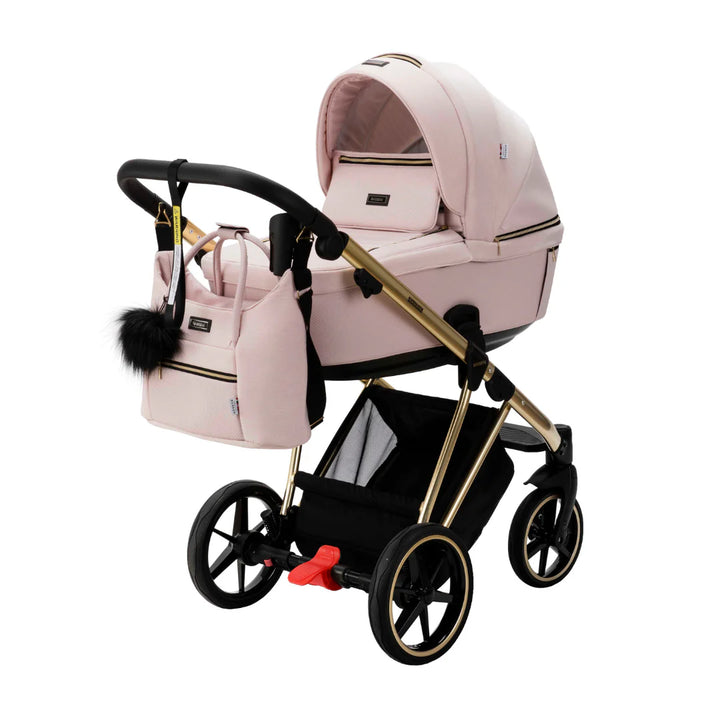 Bambini GENEVA Modern Pram - Pink/Gold