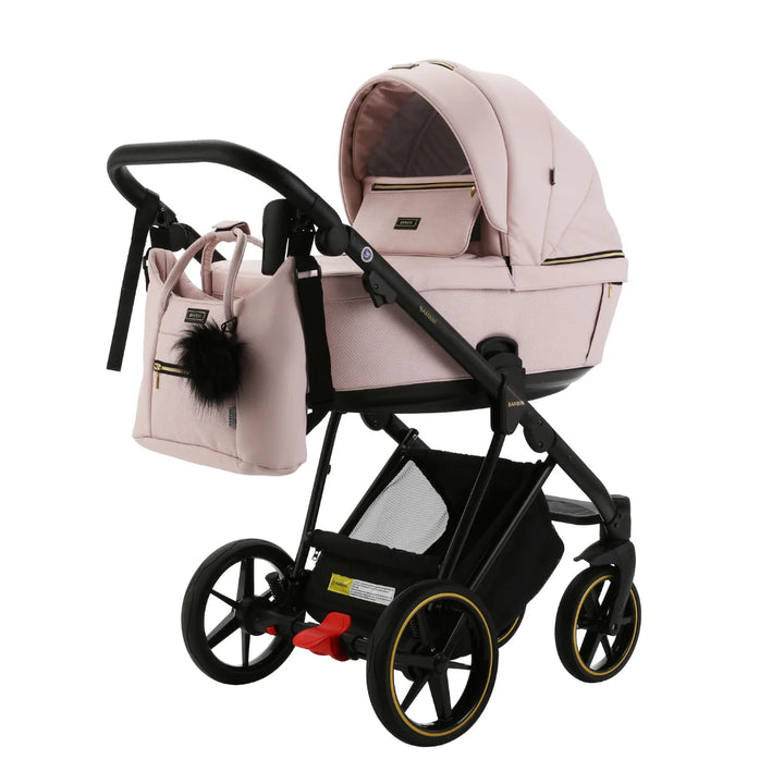 Bambini GENEVA Modern Pram - Pink/Black