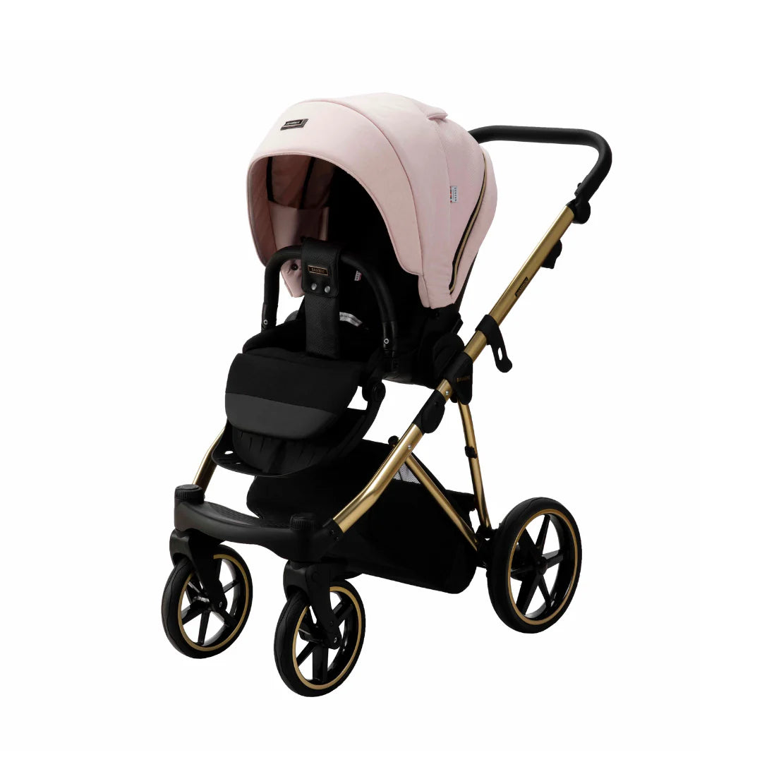 Bambini GENEVA Modern Pram - Pink/Gold