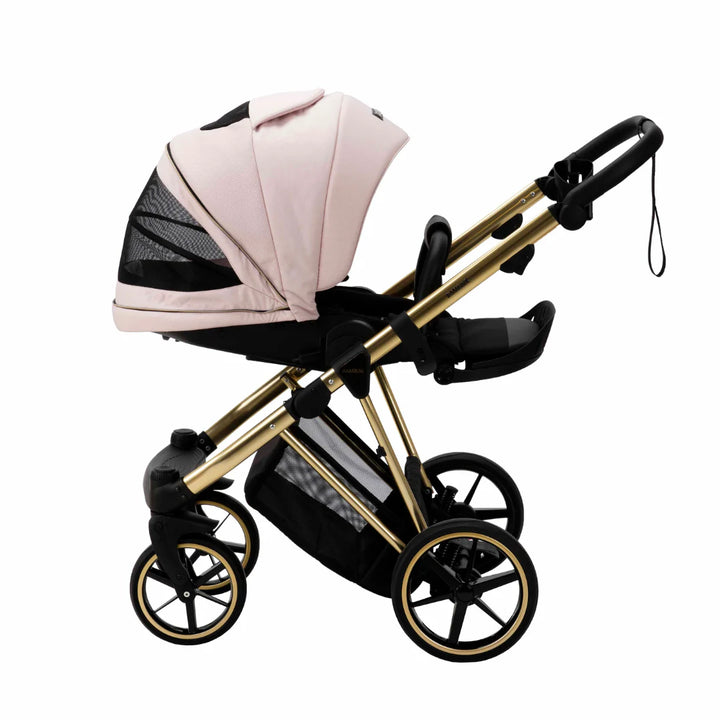 Bambini GENEVA Modern Pram - Pink/Gold