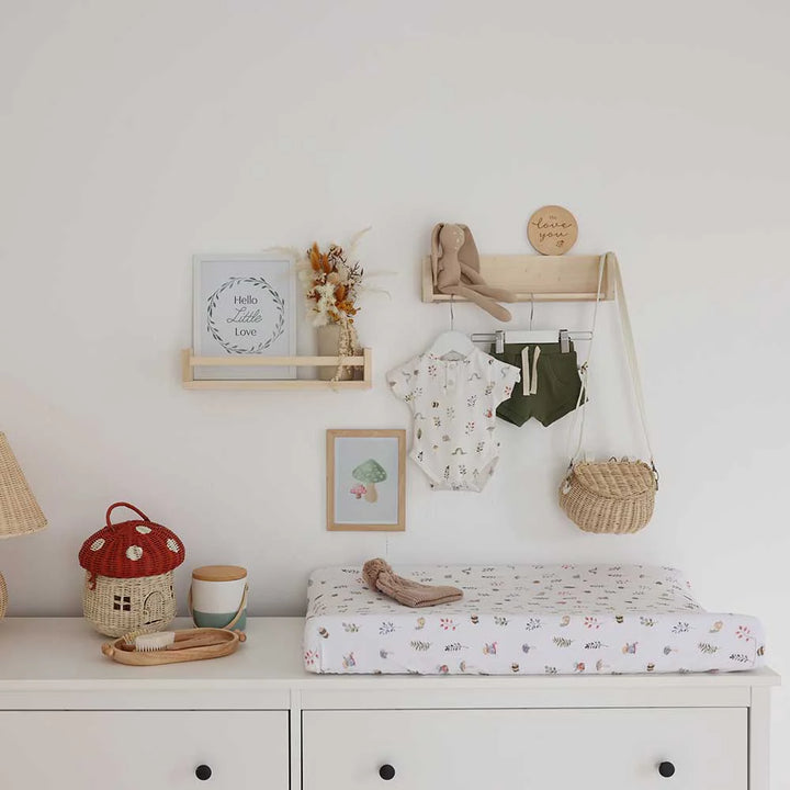 Bassinet Sheet / Change Pad Cover Garden Friends