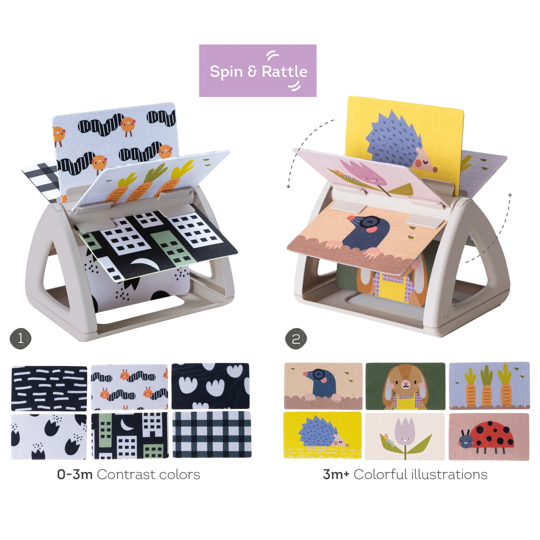 Taf Toys Tummy-time spinning book - 0M+(TT13125)