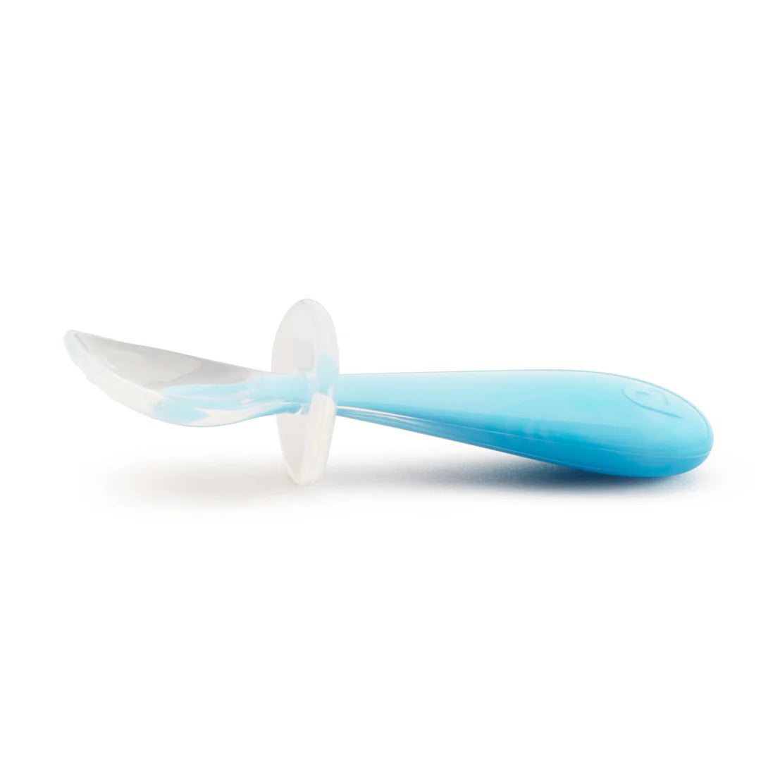 Munchkin Gentle Scoop 2pk Silicone Training Spoons (Blue/Green)