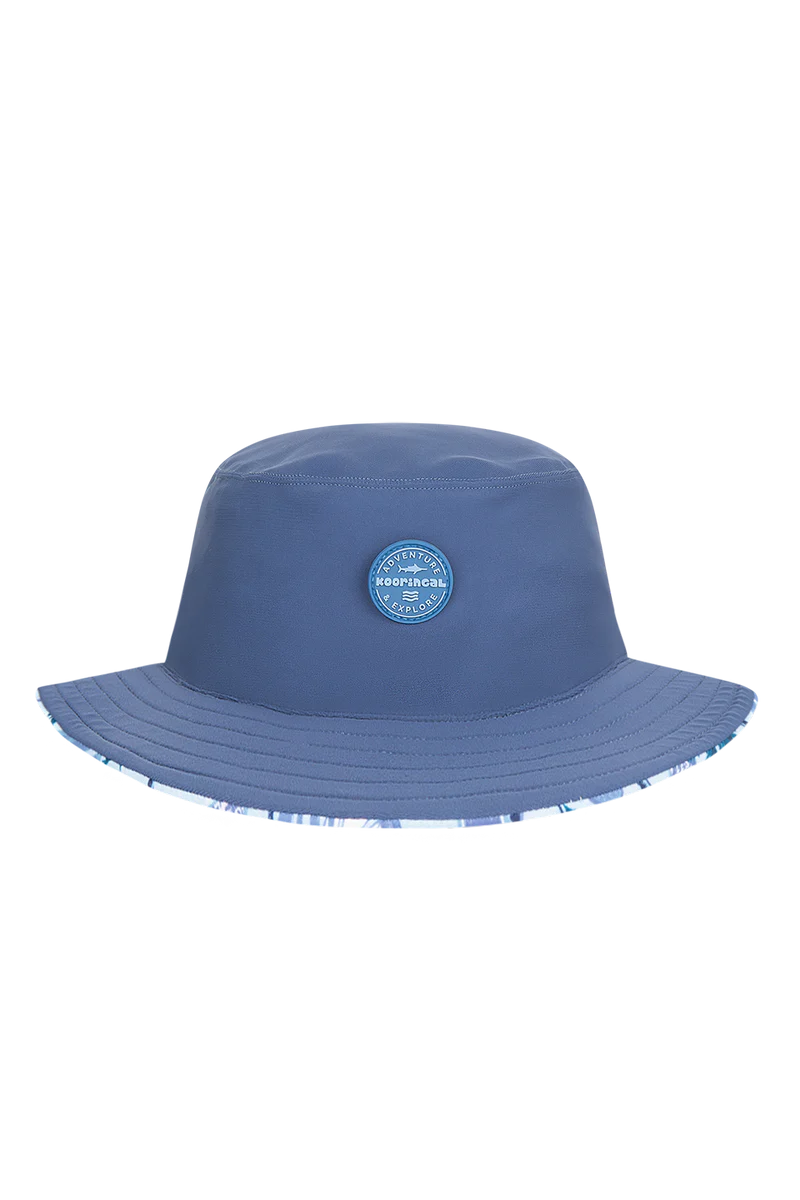 Kooringal Kids Boys Wide Brim Wave Break - Blue