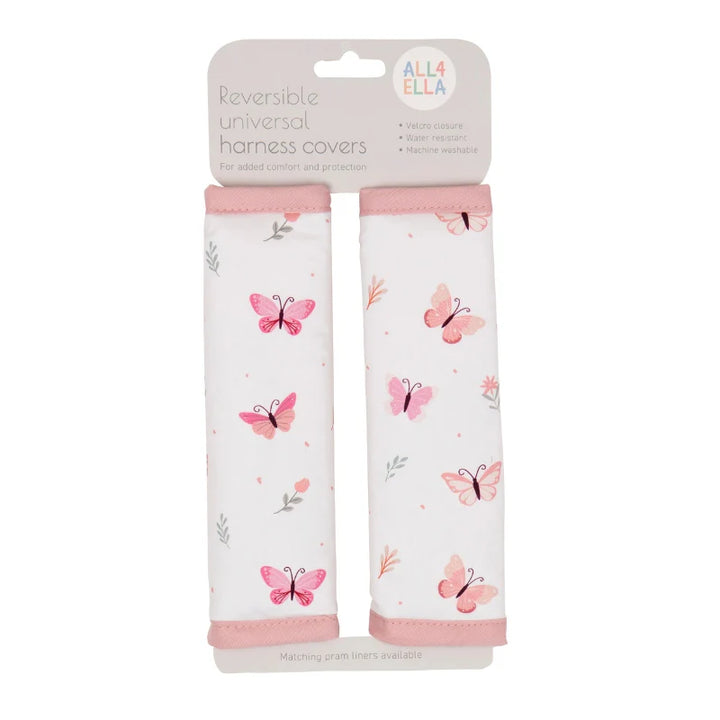 All4Ella Harness covers - Sweet Butterfly