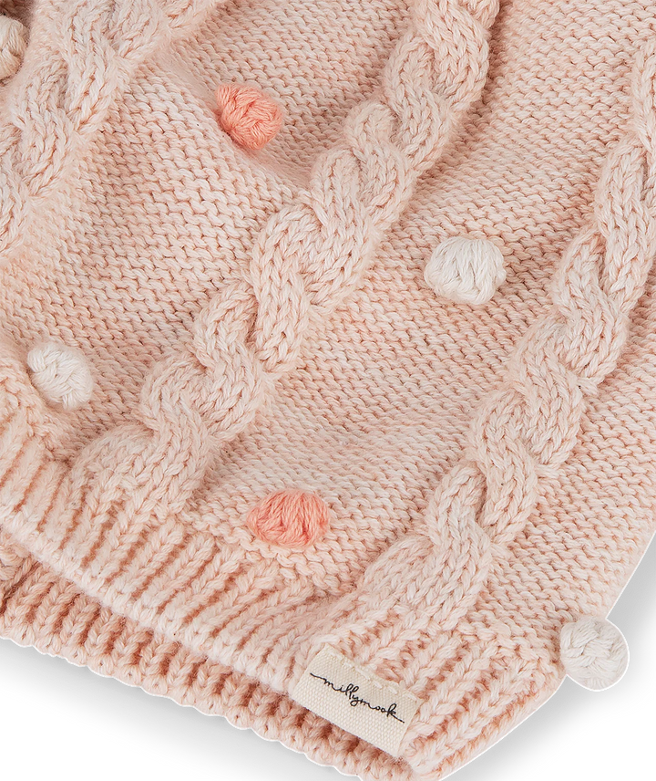 Millymook BABY GIRLS BEANIE LARA - PEACH
