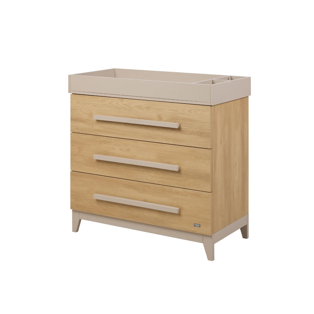 iL Tutto Hallee Chest Changer in Mushroom & Golden Oak