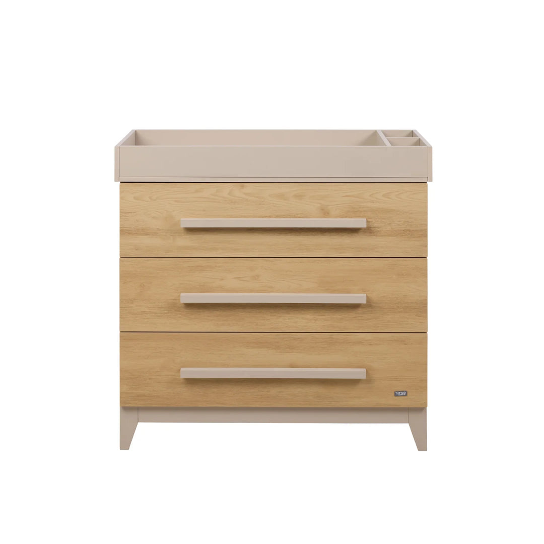 iL Tutto Hallee Chest Changer in Mushroom & Golden Oak