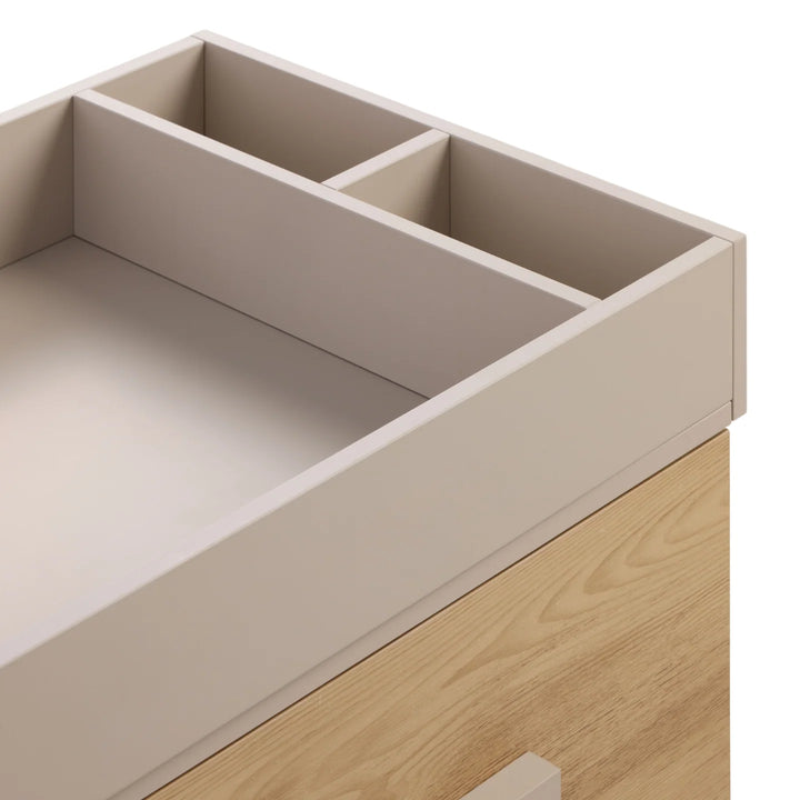 iL Tutto Hallee Chest Changer in Mushroom & Golden Oak