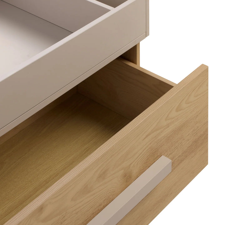iL Tutto Hallee Chest Changer in Mushroom & Golden Oak