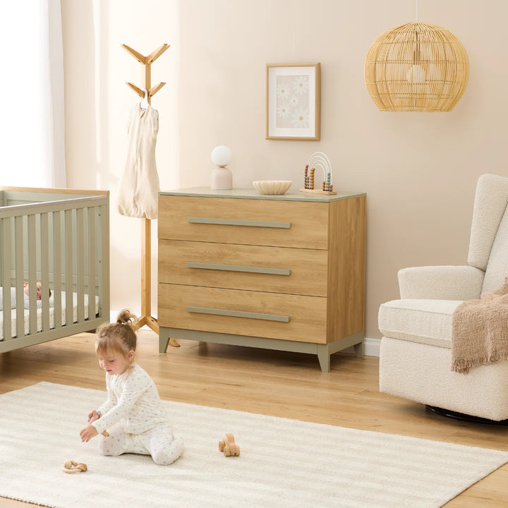 iL Tutto Hallee Chest Changer in Sage & Golden Oak