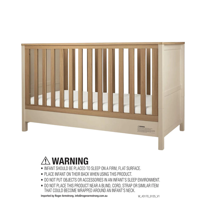 Mamas & Papas Harwell 5 Piece Set(Cotbed, Dresser Changer, Mattress, Fitted Sheets & Mattress Protector) - Cashmere