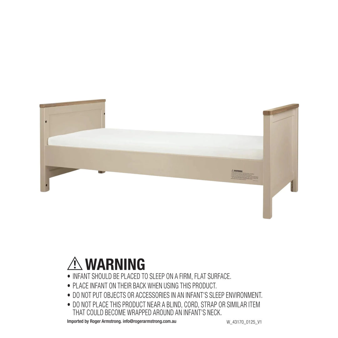 Mamas&Papas Harwell 4 Piece Set with Cotbed, Mattress, Fitted Sheets & Mattress Protector - Cashmere