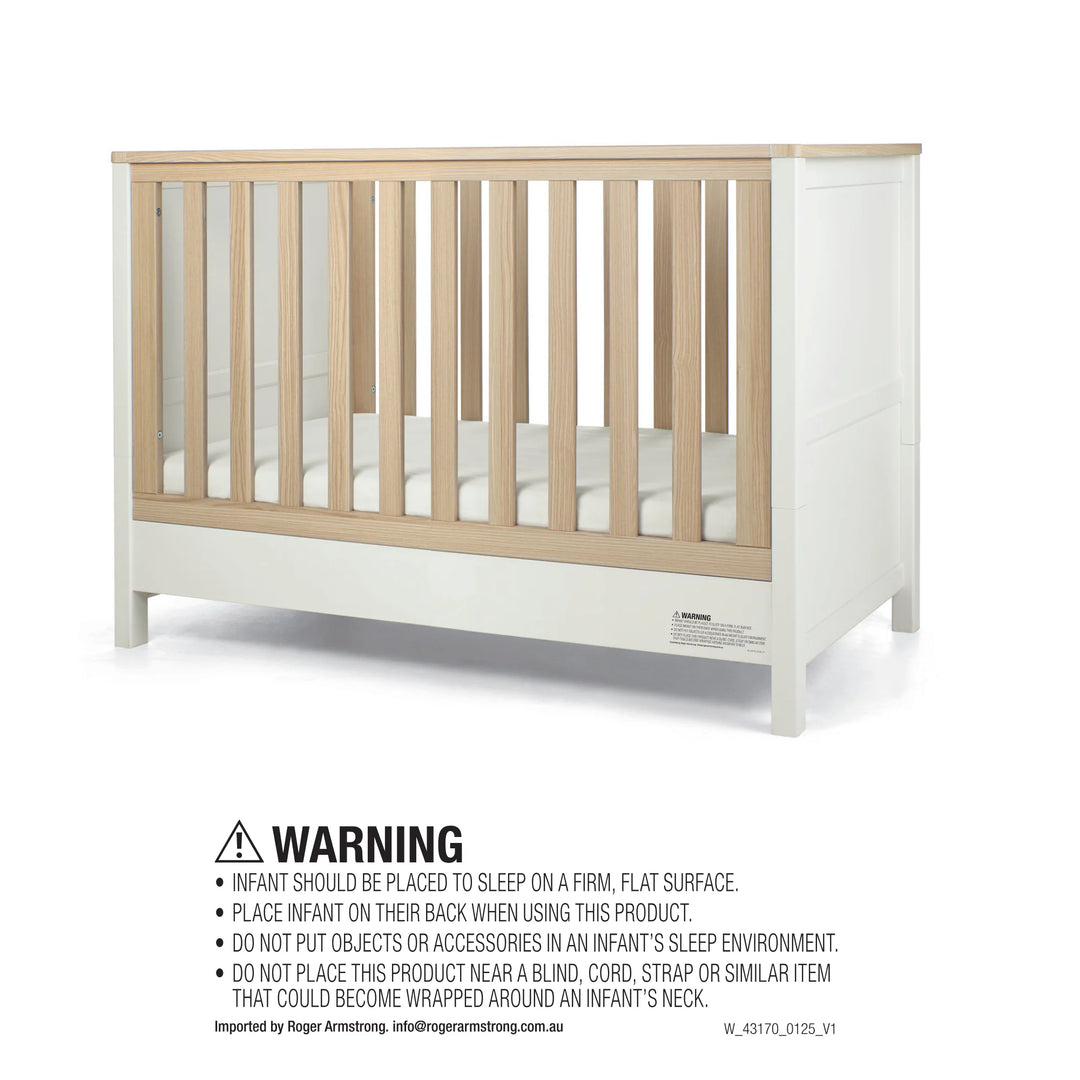 Mamas&Papas Mamas&Papas Harwell 4 Piece Set with Cotbed, Mattress, Fitted Sheets & Mattress Protector - White