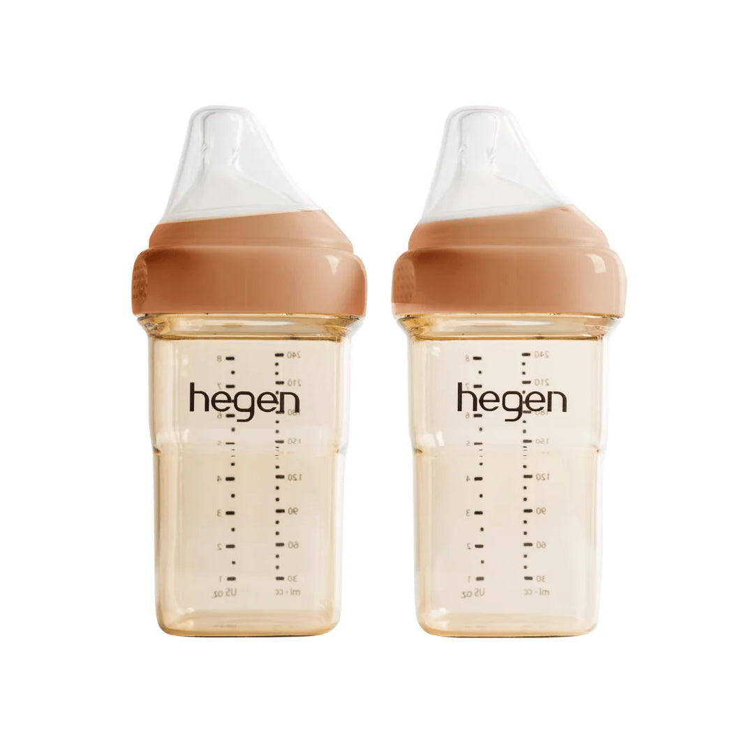 Hegen PCTO™ 240ml/8oz Feeding Bottle PPSU (2-pack) - Auburn
