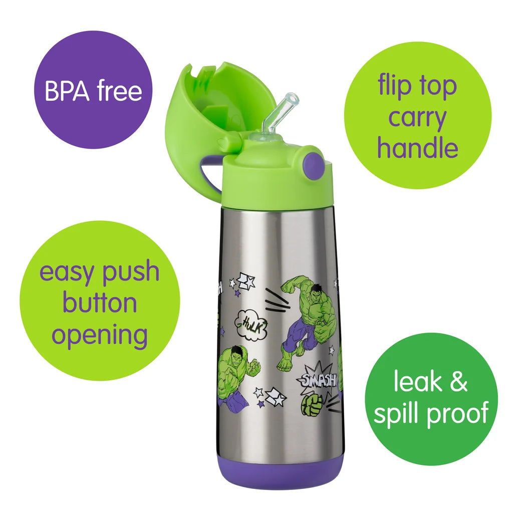 B.Box  Insulated Drink Bottle 500mL - Hulk