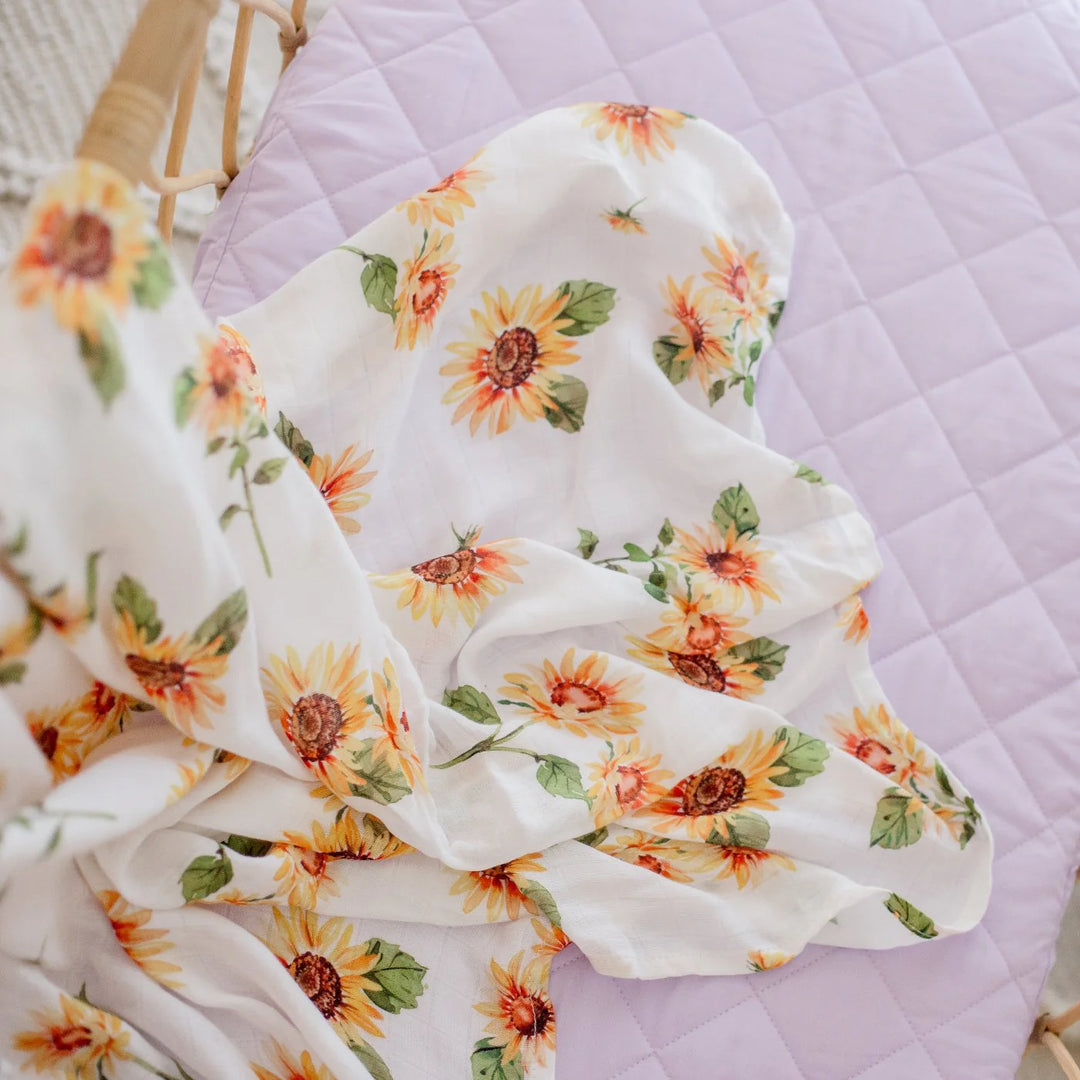 Bambella Designs Bamboo Cotton Muslin Swaddle | Sunny Days