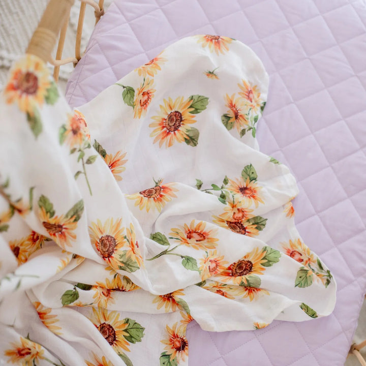 Bambella Designs Bamboo Cotton Muslin Swaddle | Sunny Days
