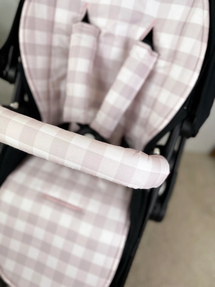 Bambella Designs Universal Pram Liner | Blush Gingham