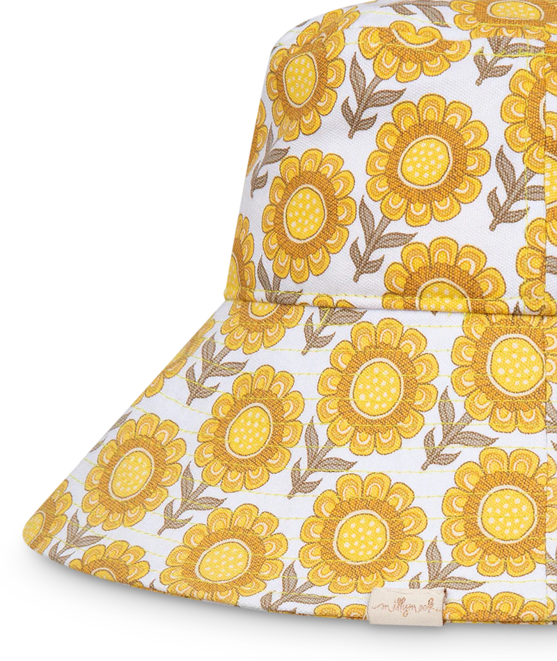 Millymook GIRLS WIDE BRIM MANOORA-YELLOW