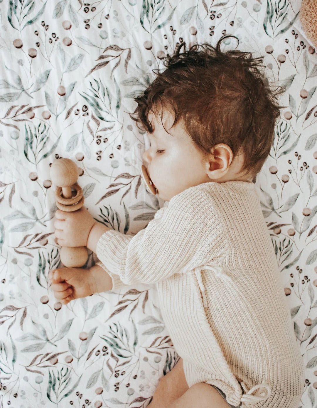 Bambella Designs Waterproof Cot Sheet | Botanical