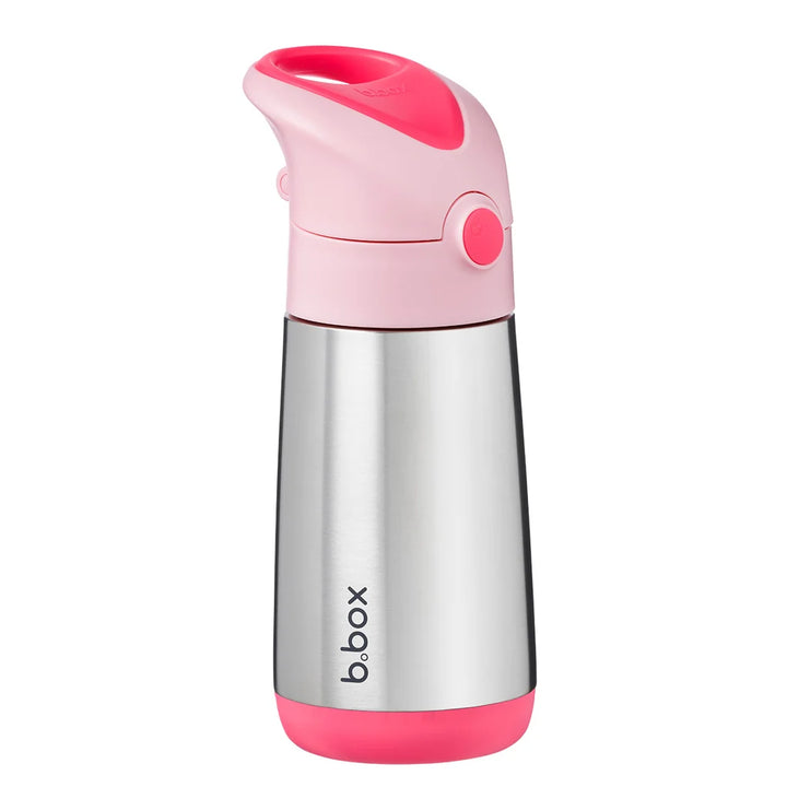 B.Box Insulated Drink Bottle 350ml - flamingo fizz