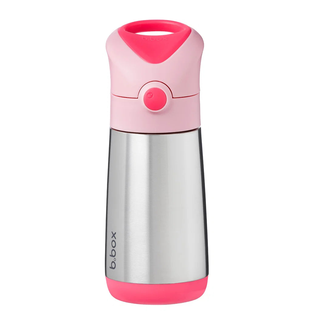 B.Box Insulated Drink Bottle 350ml - flamingo fizz