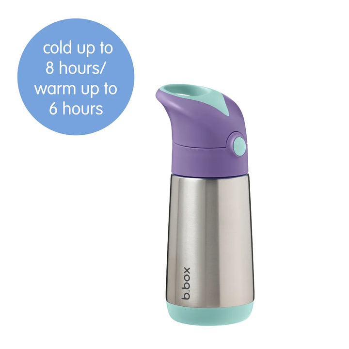 B.Box Insulated Drink Bottle 350ml - flamingo fizz