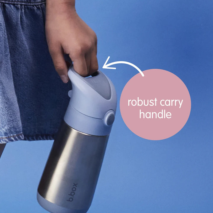 B.Box Insulated Drink Bottle 350ml - flamingo fizz