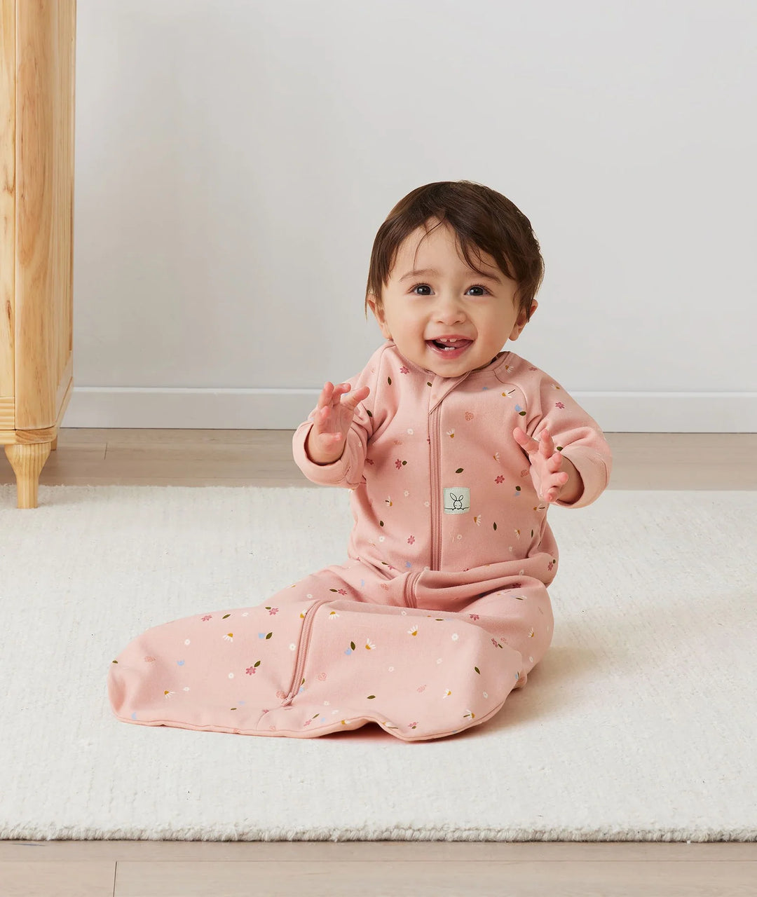 JERSEY SLEEPING BAG Long Sleeve 1.0TOG-Daisies