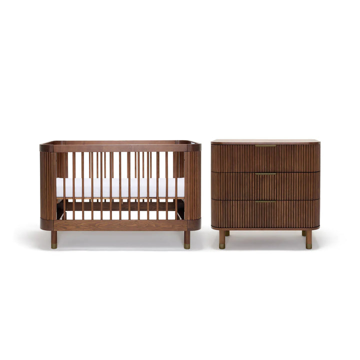 Babyrest Juno Cot + Chest Bundle (Luxe Walnut)