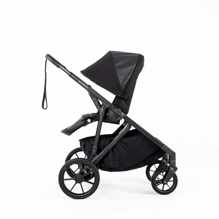 Bambini LISBON Single-to-Double Pram NOAH Black/Black Standard Bundle with Basinett and lower adaptors
