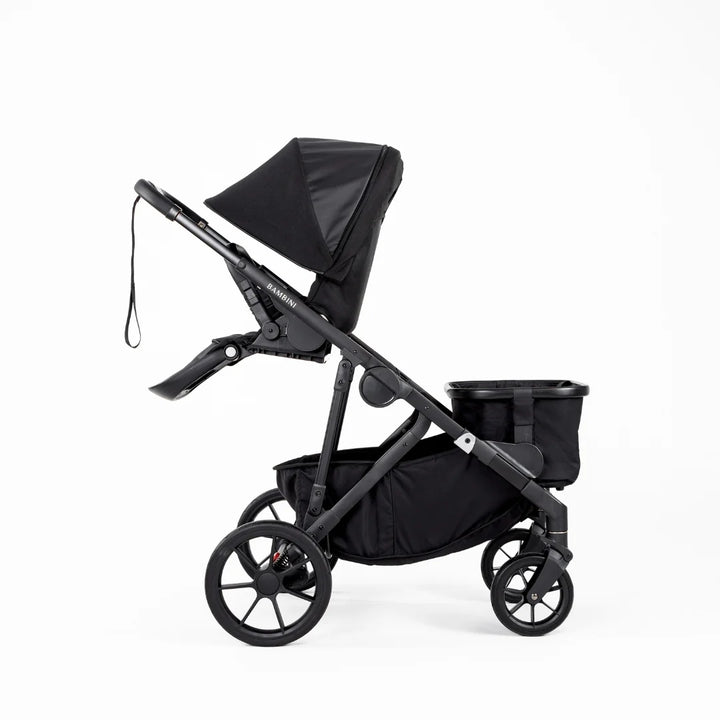 Bambini LISBON Single-to-Double Pram NOAH Black/Black Standard Bundle with Basinett and lower adaptors