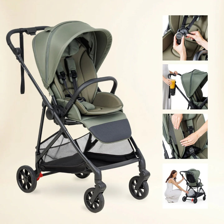 Bambini London Compact Stroller - FERN Green