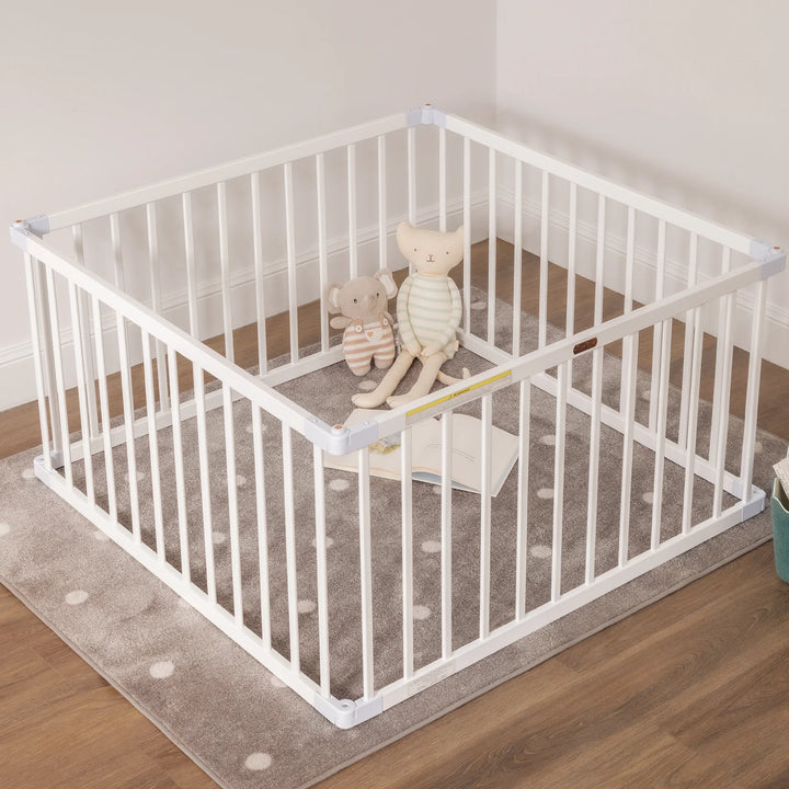 TikkTokk Little Boss Square Playpen - White
