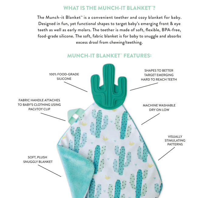 Malarkey Kids Munch-it Blanket Cacti Cutie
