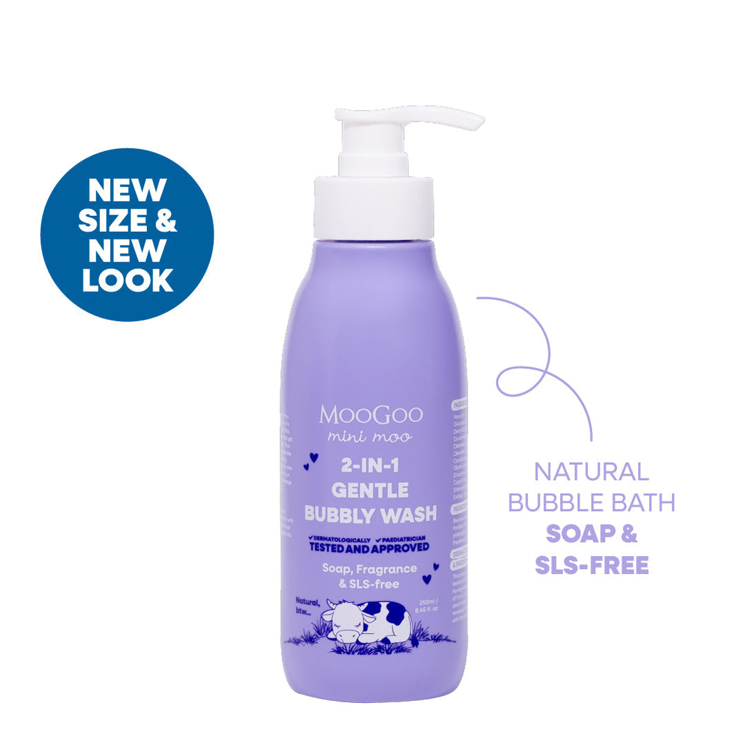 MooGoo 2-in-1 Bubbly Wash 250ml (NEW)