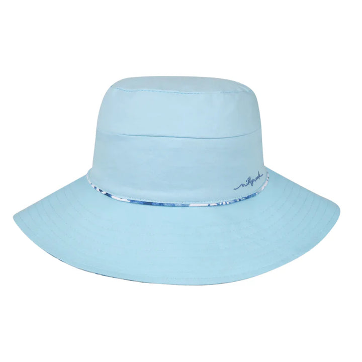 Millymook Girls wide brim Pearl-blue
