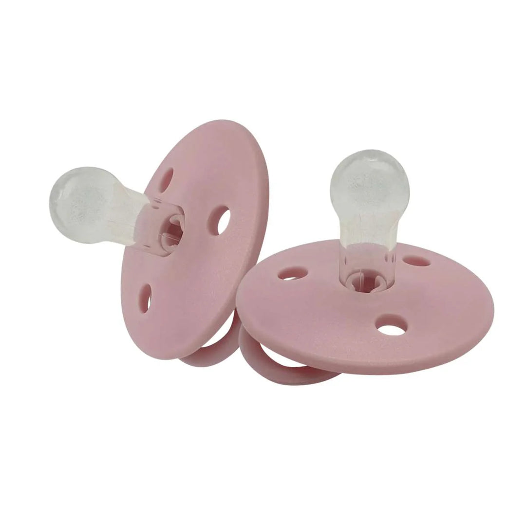 Mininor Pacifier/Dummy Silicone 2 pack-Rose