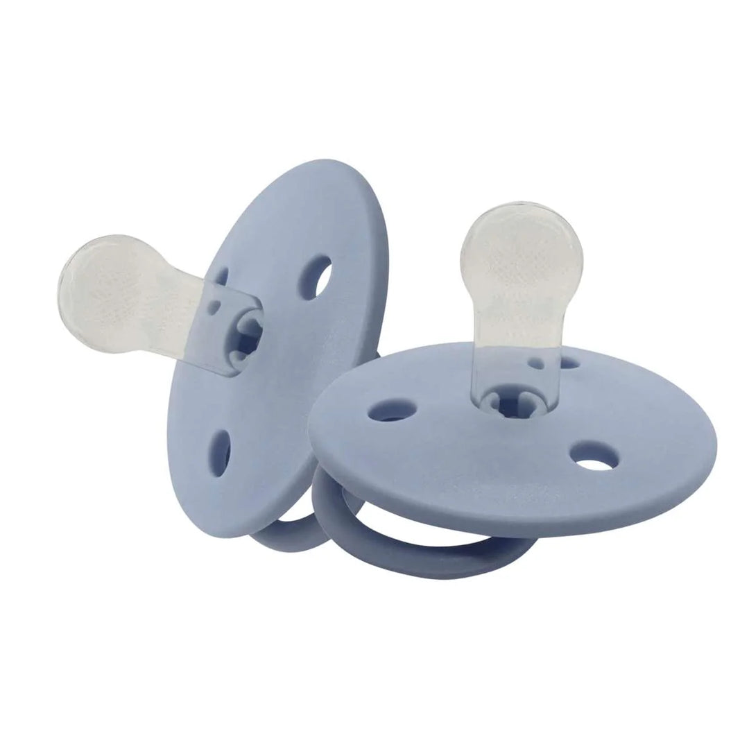 Mininor Pacifier/Dummy Silicone 2 pack-NORDIC SKY BLUE