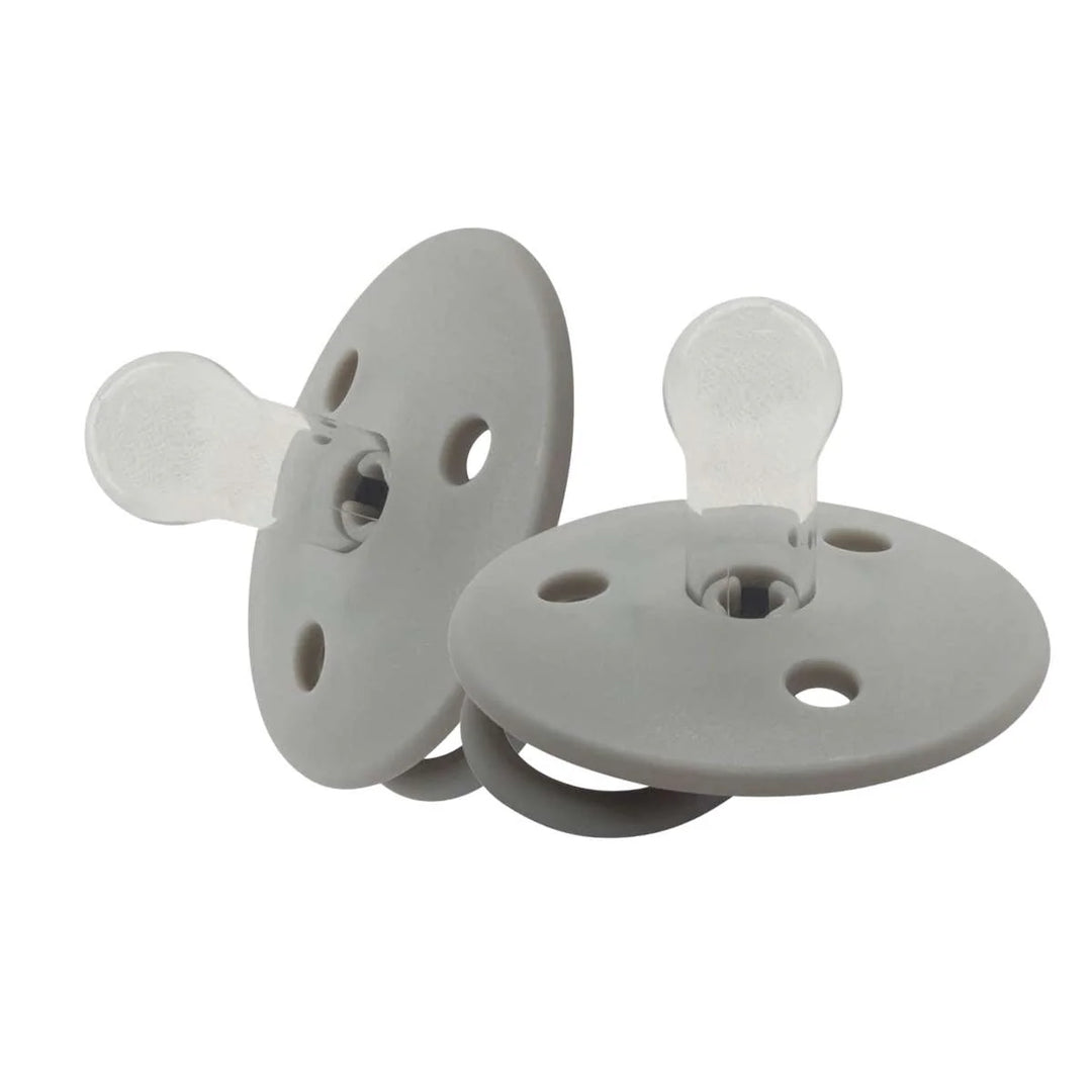 Mininor Pacifier/Dummy Silicone 2 pack-GREY SEAL