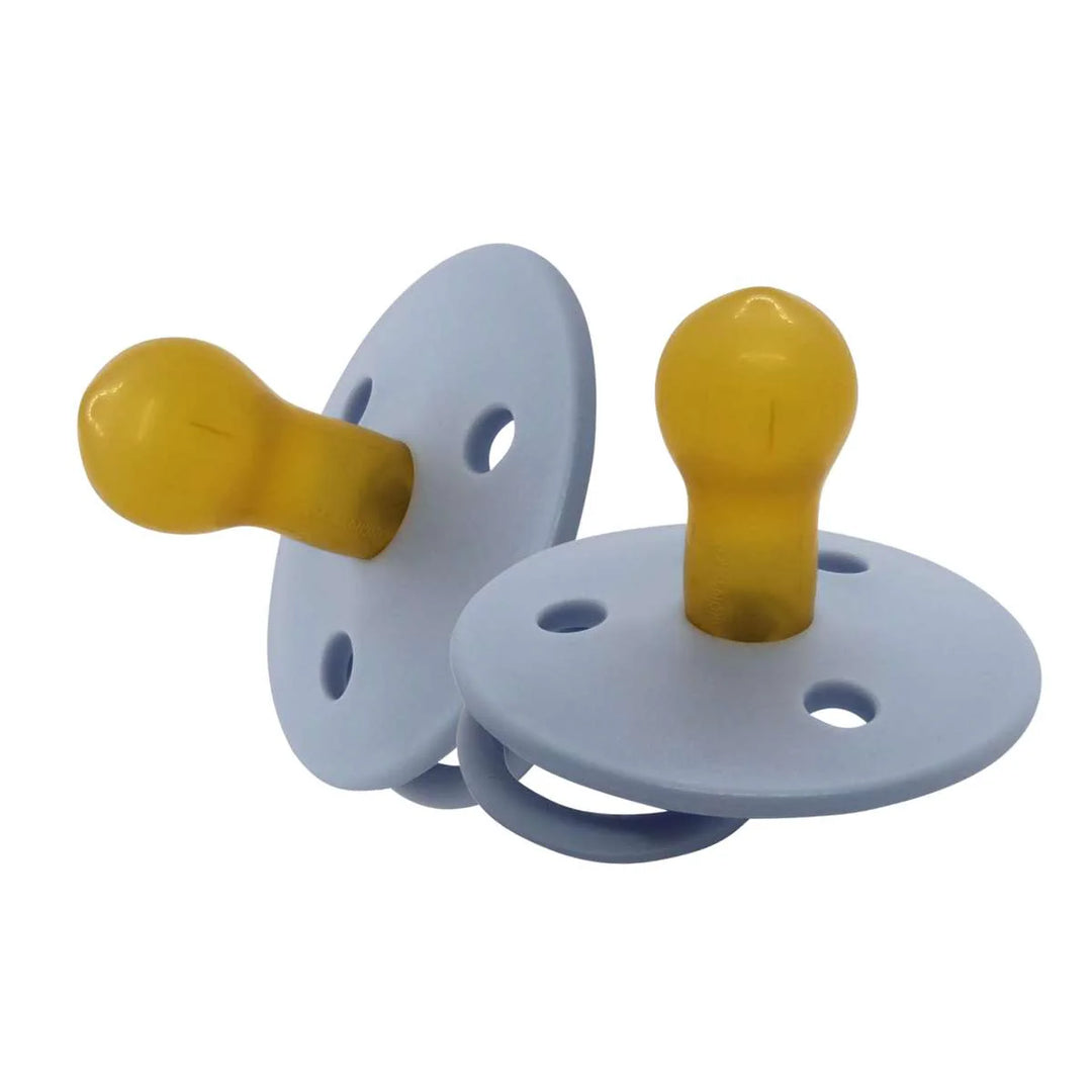 Mininor Pacifier/Dummy Latex 2 pack-NORDIC SKY BLUE