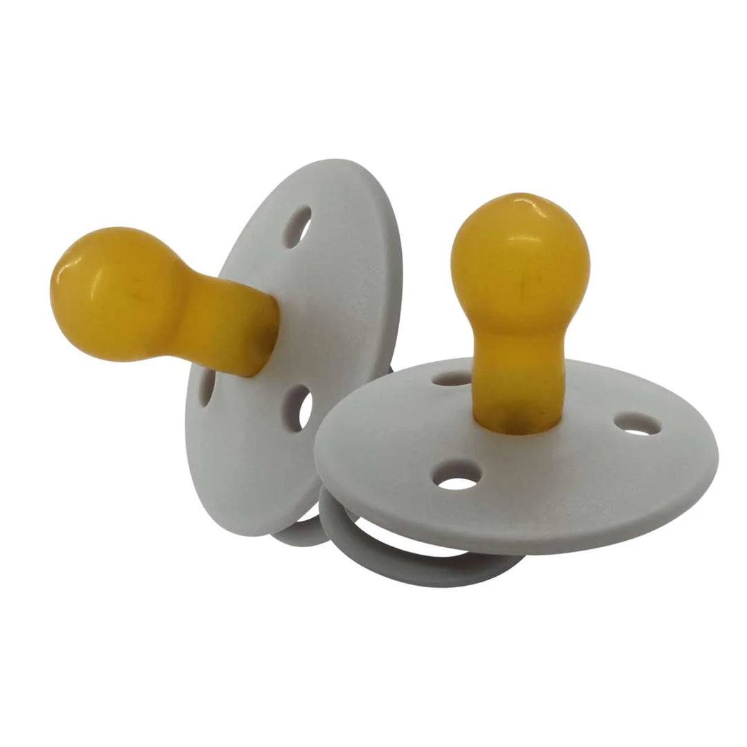 Mininor Pacifier/Dummy Latex 2 pack-GREY SEAL