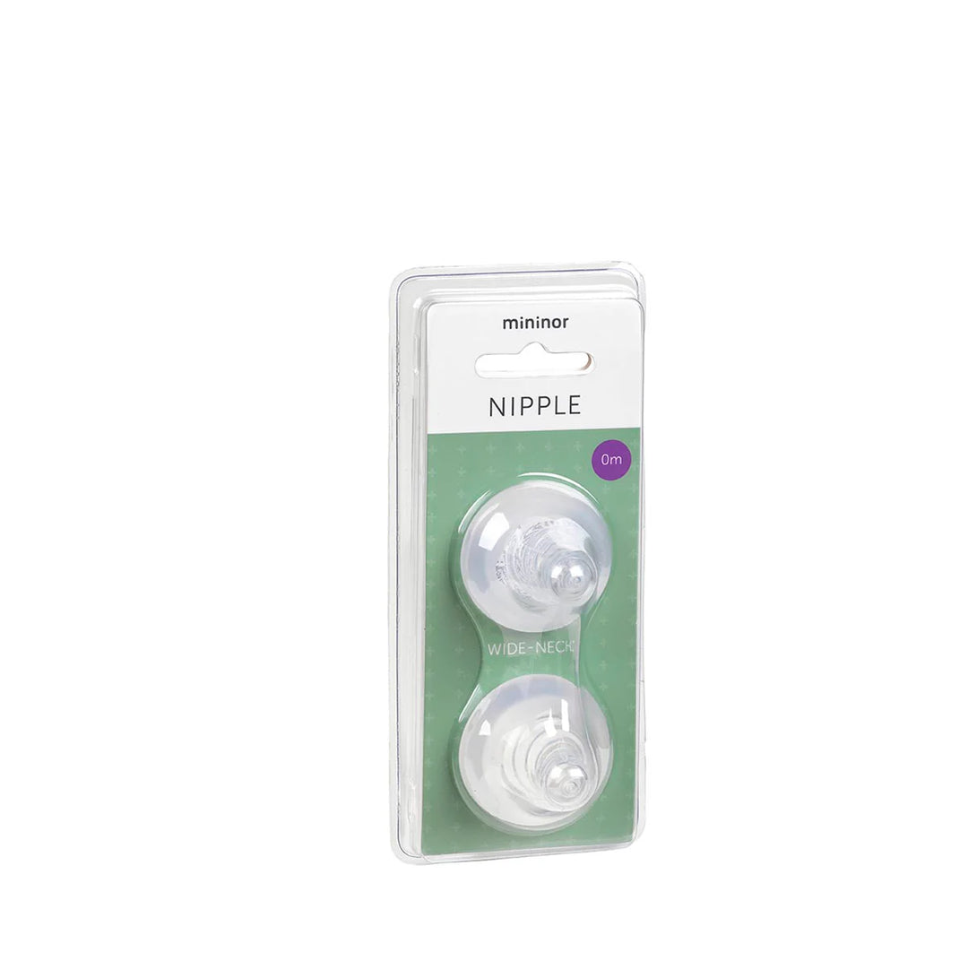 Mininor Bottle Nipple 2pack 0 months