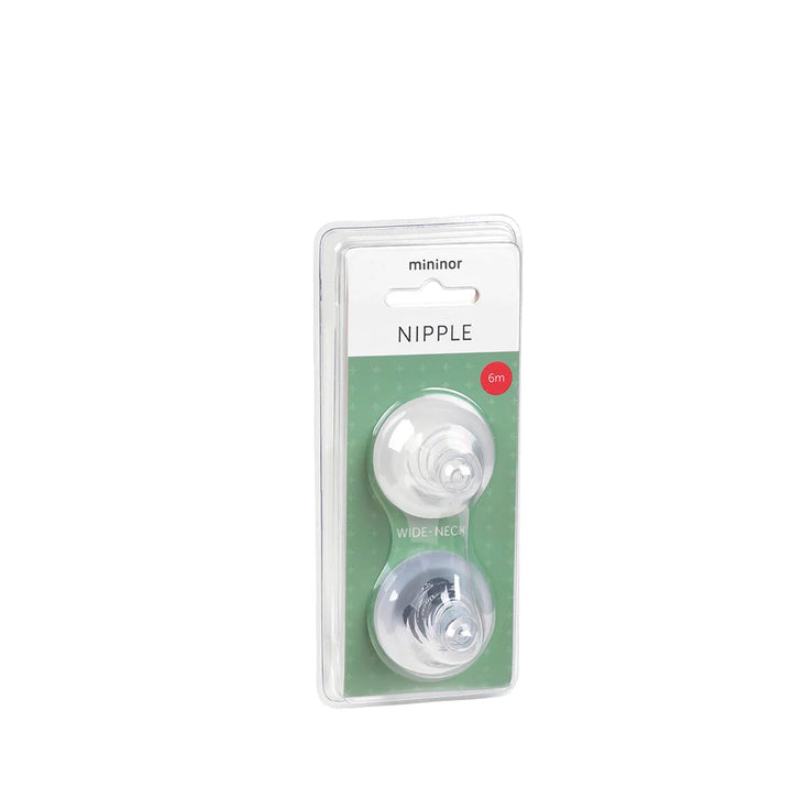 Mininor Bottle Nipple 2 pack - 6 months