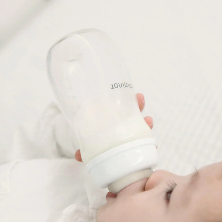 Mininor Glass Feeding Bottle 240ml  0mth+